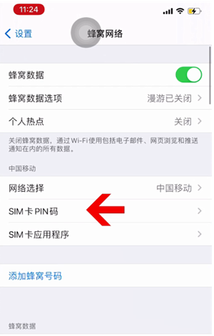 蒋湖农场苹果14维修网分享如何给iPhone14的SIM卡设置密码 