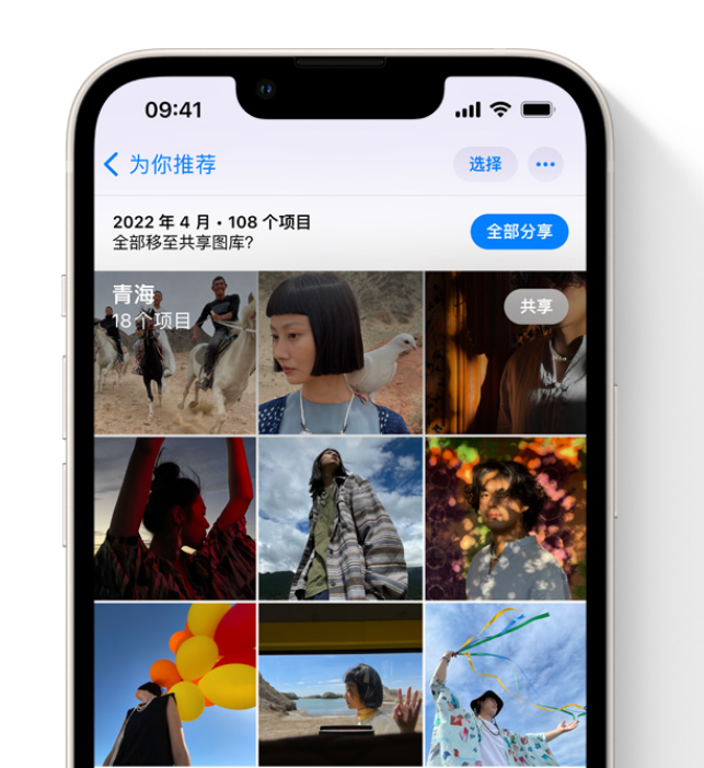 蒋湖农场苹果维修网点分享在 iPhone 上使用共享图库 